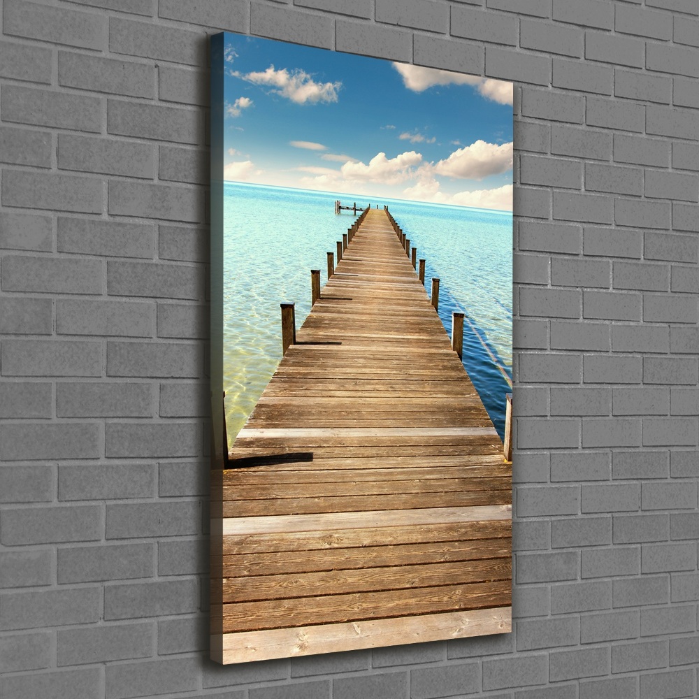 Canvas wall art Wooden pier