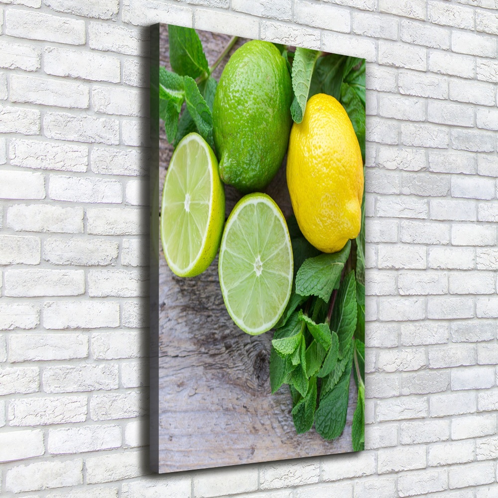 Canvas wall art Lime and lemon