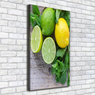 Canvas wall art Lime and lemon