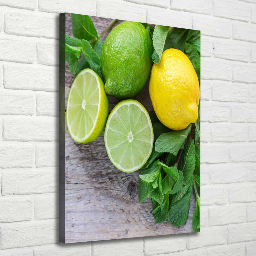 Canvas wall art Lime and lemon