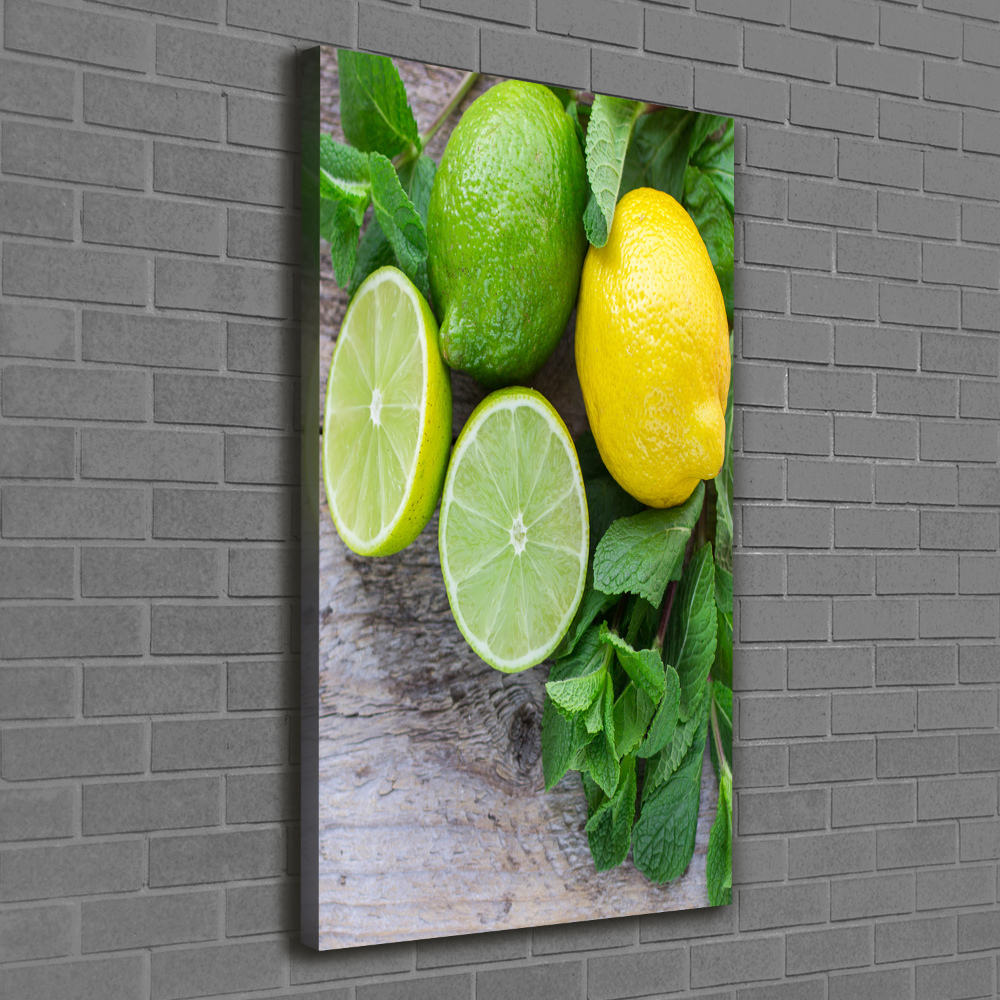 Canvas wall art Lime and lemon