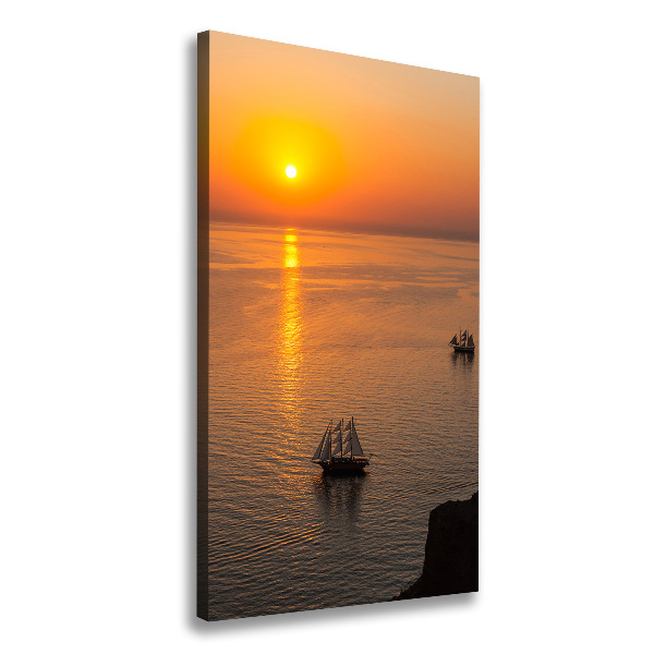 Canvas wall art Sunset sea