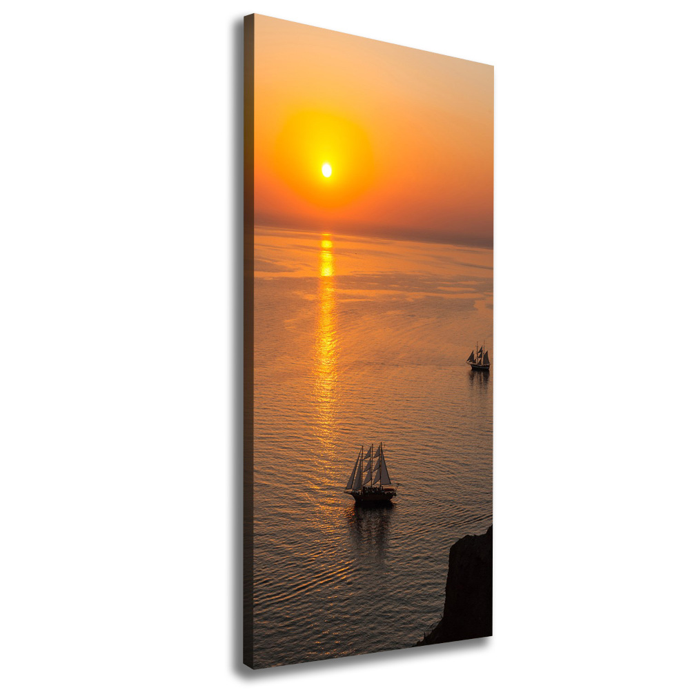 Canvas wall art Sunset sea