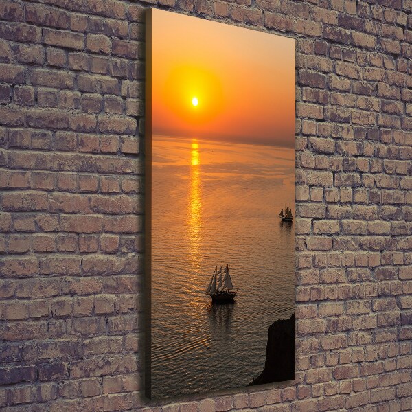 Canvas wall art Sunset sea