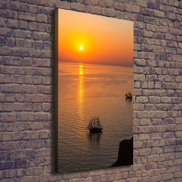 Canvas wall art Sunset sea