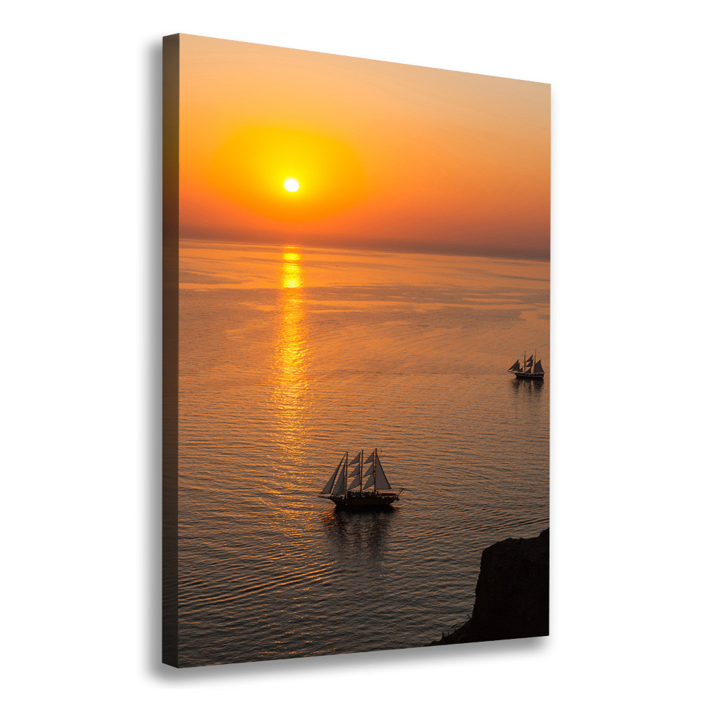 Canvas wall art Sunset sea