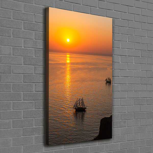 Canvas wall art Sunset sea