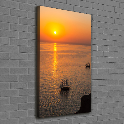 Canvas wall art Sunset sea