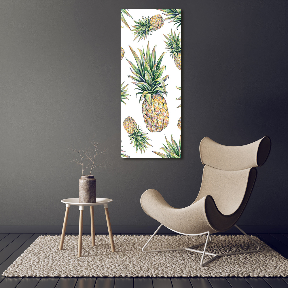 Picture canvas print Pineapple