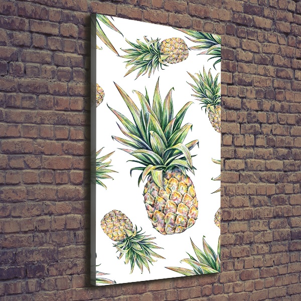 Picture canvas print Pineapple