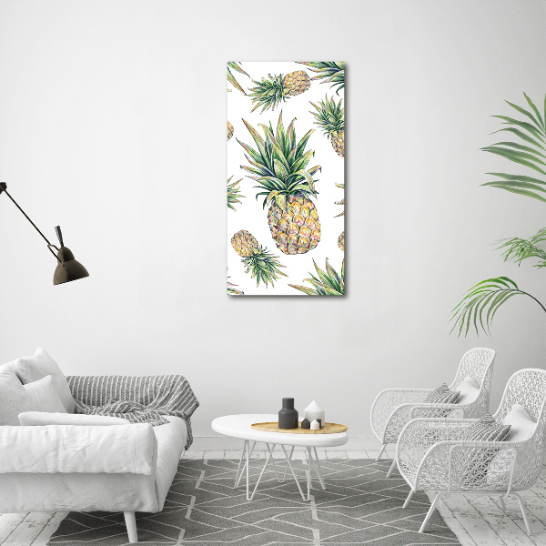 Picture canvas print Pineapple