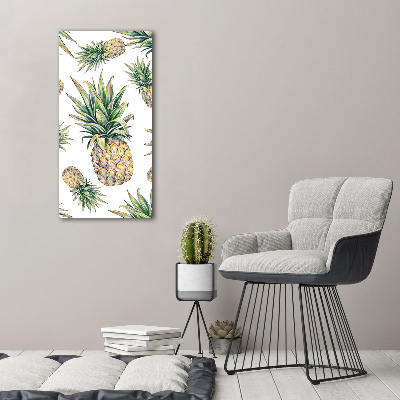 Picture canvas print Pineapple