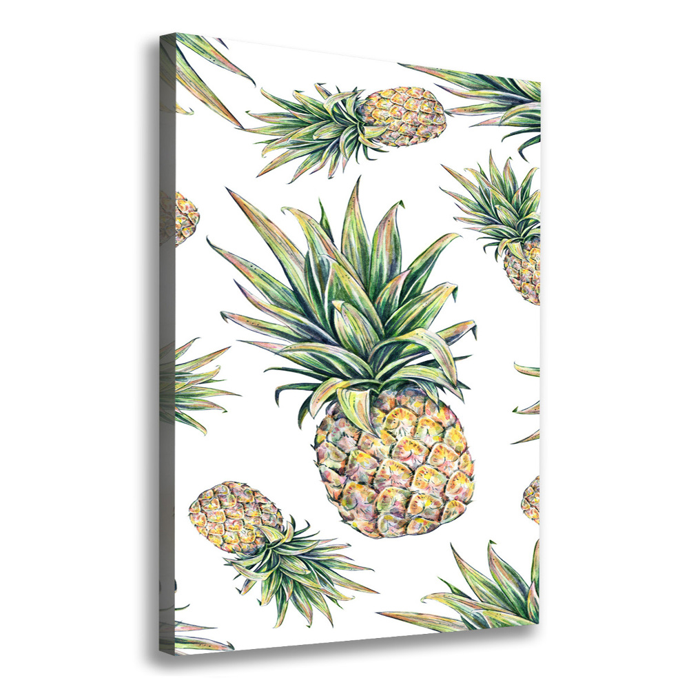 Picture canvas print Pineapple