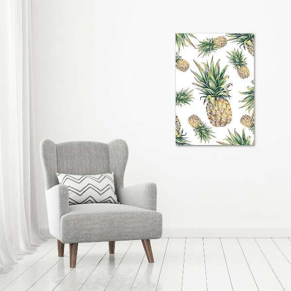 Picture canvas print Pineapple