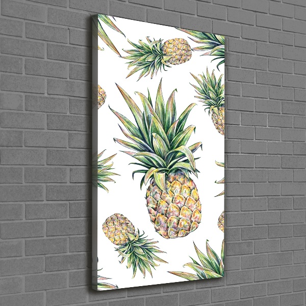 Picture canvas print Pineapple