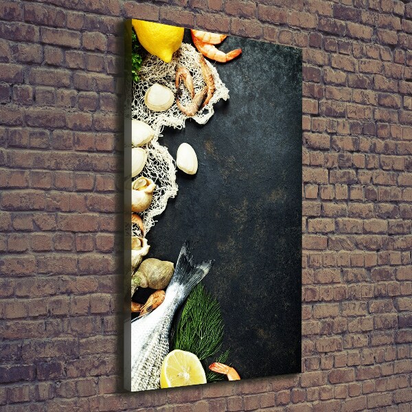 Canvas wall art Seafood