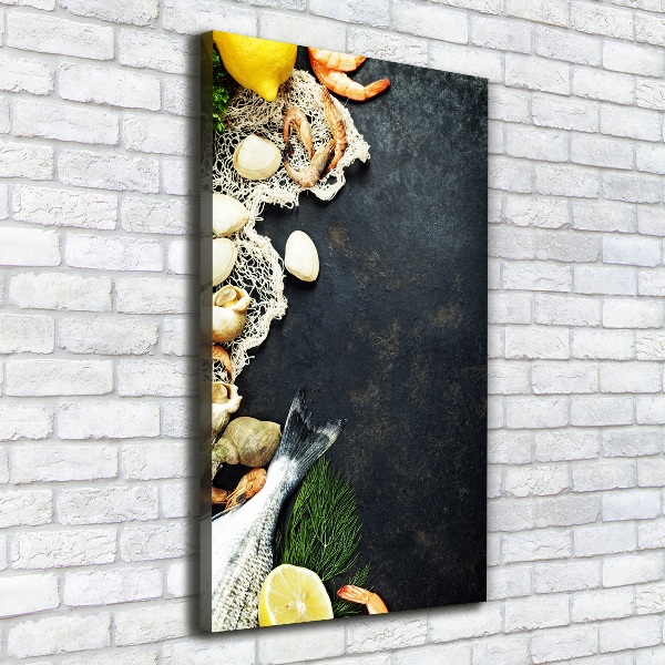 Canvas wall art Seafood