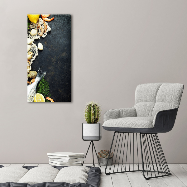 Canvas wall art Seafood