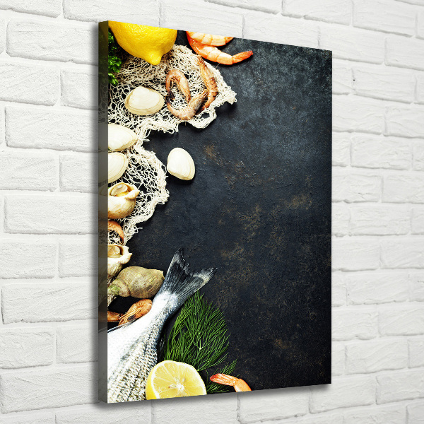 Canvas wall art Seafood