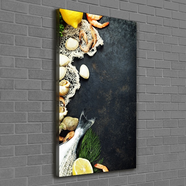 Canvas wall art Seafood