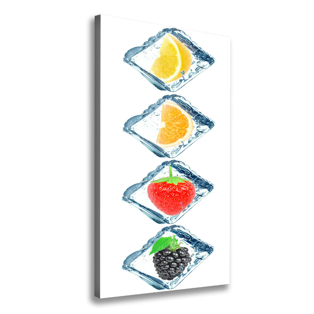 Canvas wall art Fruit and ice