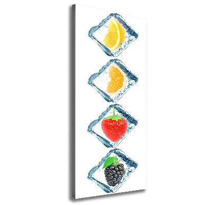 Canvas wall art Fruit and ice