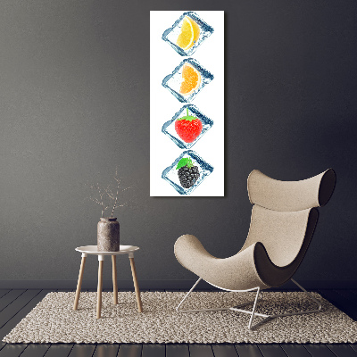 Canvas wall art Fruit and ice