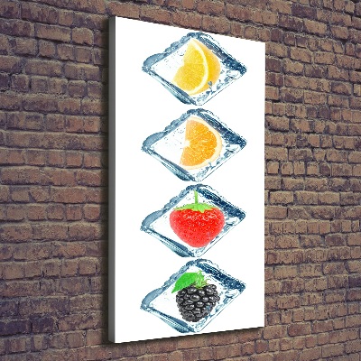 Canvas wall art Fruit and ice