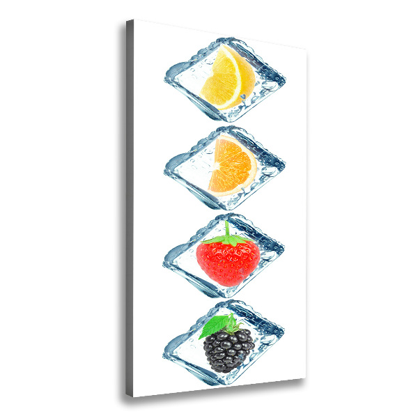 Canvas wall art Fruit and ice