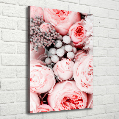 Large canvas wall art Bouquet of flowers