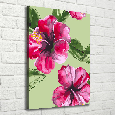 Canvas print Hawaiian flowers