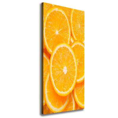 Large canvas wall art Slices of orange