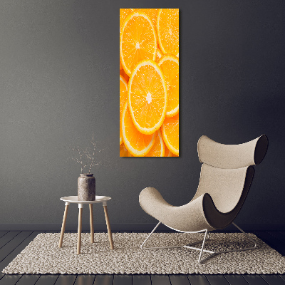 Large canvas wall art Slices of orange