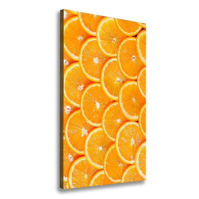 Large canvas wall art Slices of orange