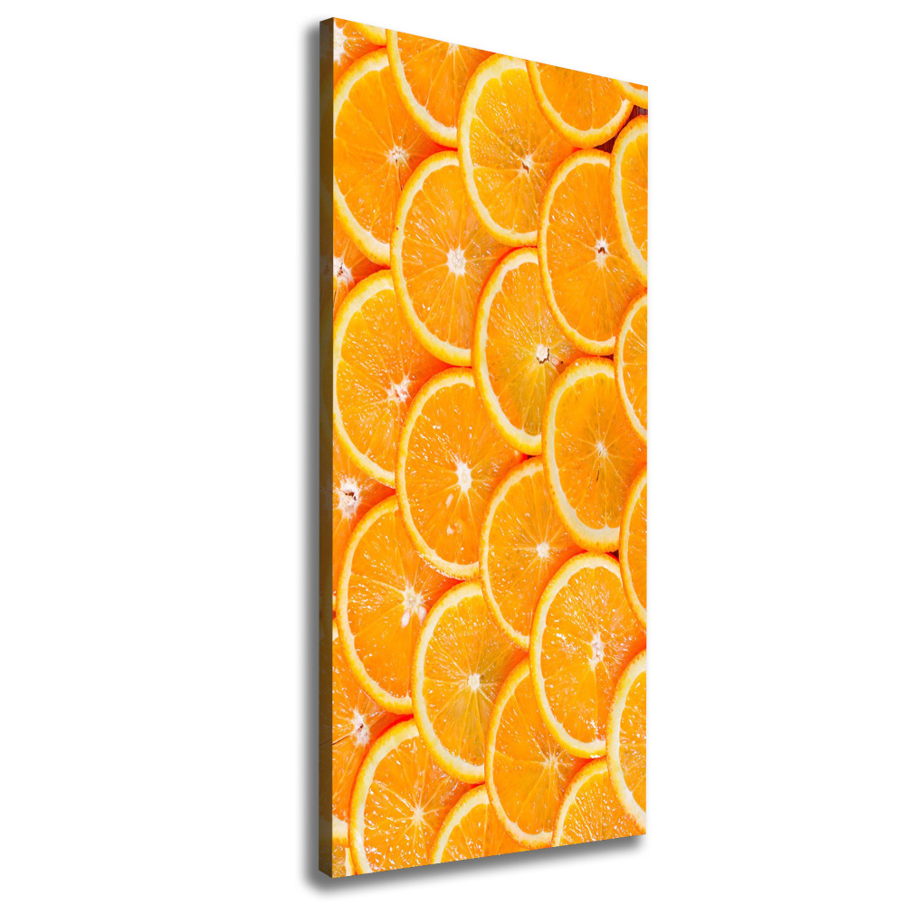 Large canvas wall art Slices of orange