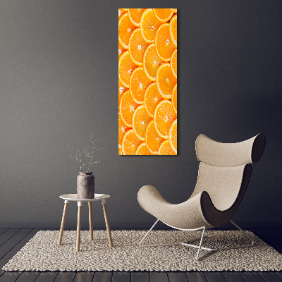 Large canvas wall art Slices of orange