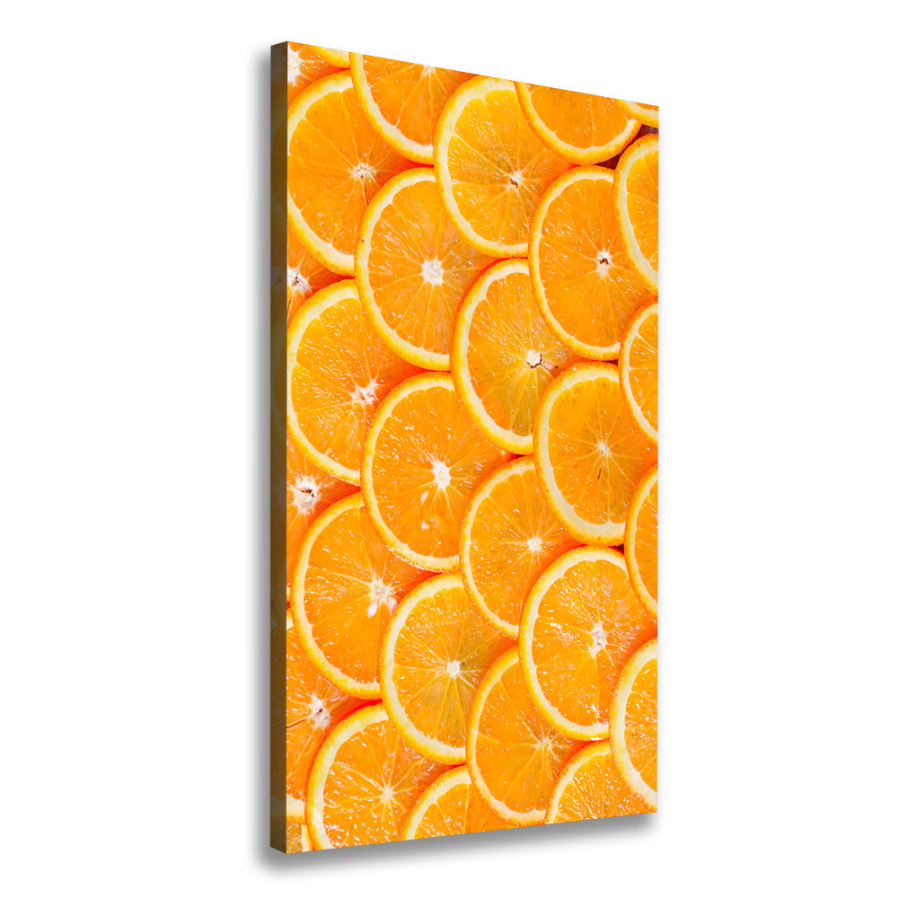 Large canvas wall art Slices of orange