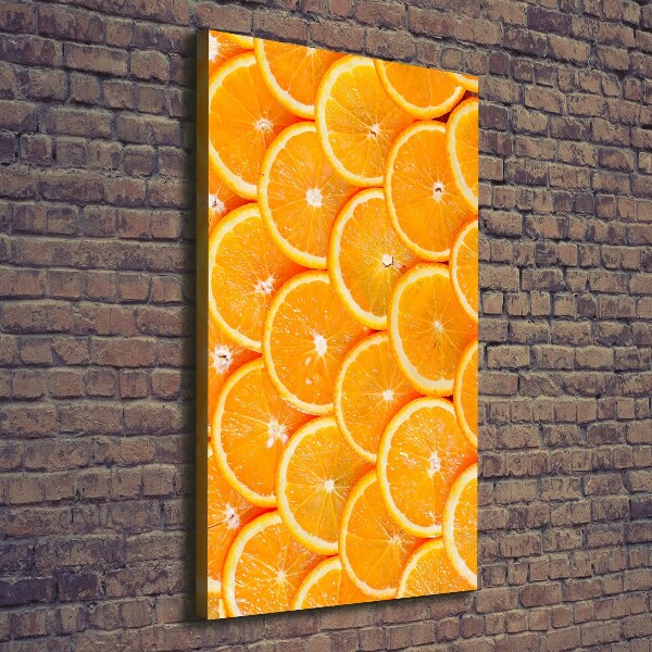 Large canvas wall art Slices of orange