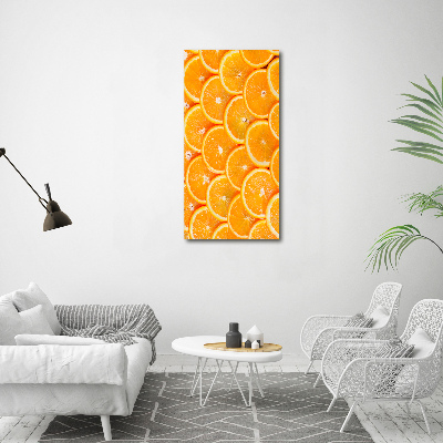 Large canvas wall art Slices of orange