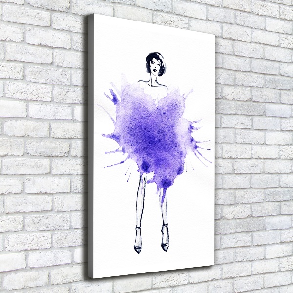 Canvas wall art Fashion illustration