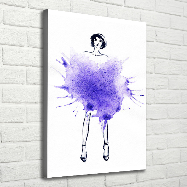 Canvas wall art Fashion illustration