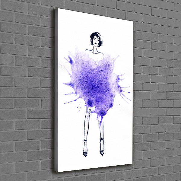 Canvas wall art Fashion illustration