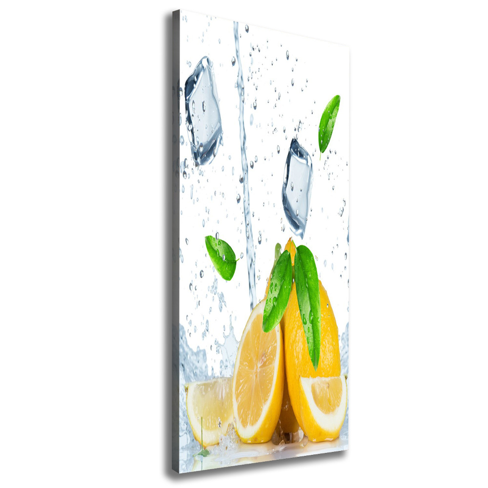 Large canvas wall art Lemon and ice