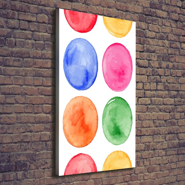 Large canvas wall art Colorful wheels