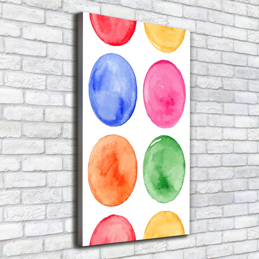 Large canvas wall art Colorful wheels