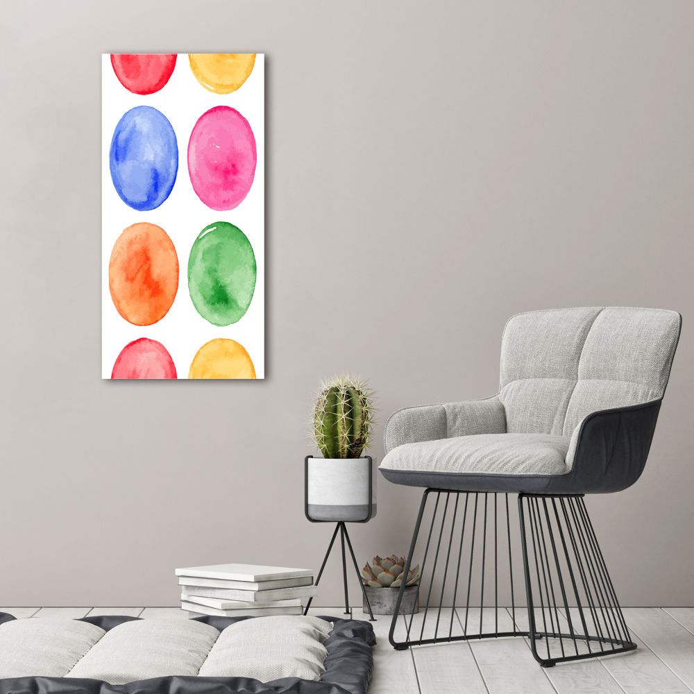 Large canvas wall art Colorful wheels