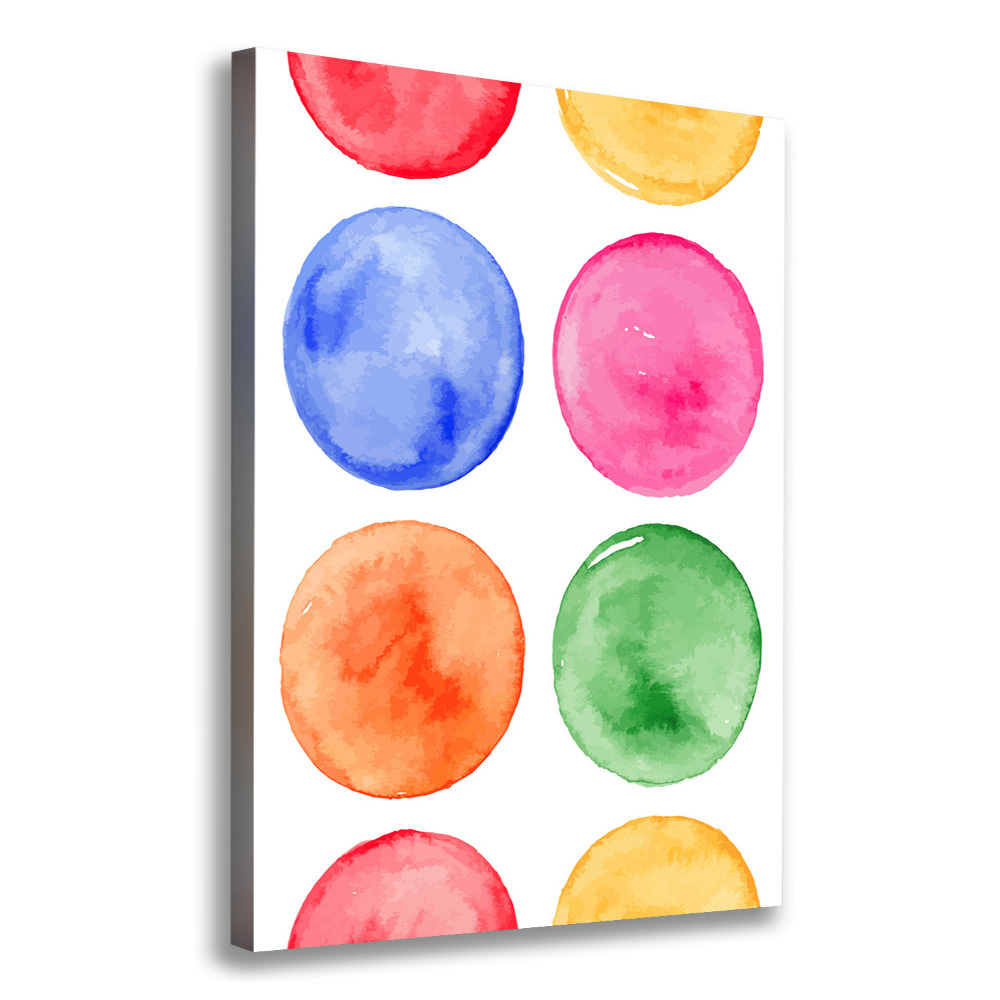 Large canvas wall art Colorful wheels