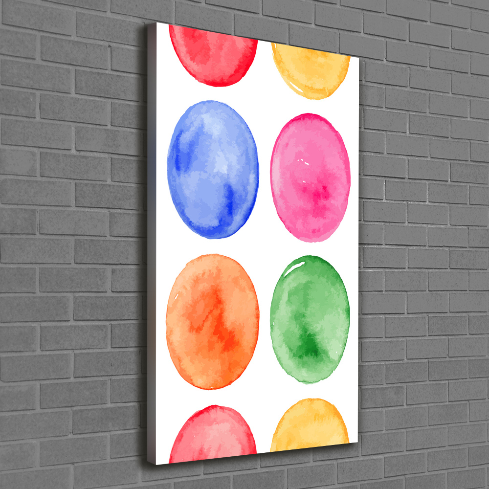 Large canvas wall art Colorful wheels