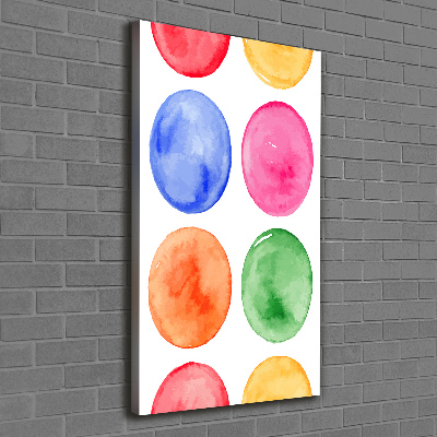 Large canvas wall art Colorful wheels