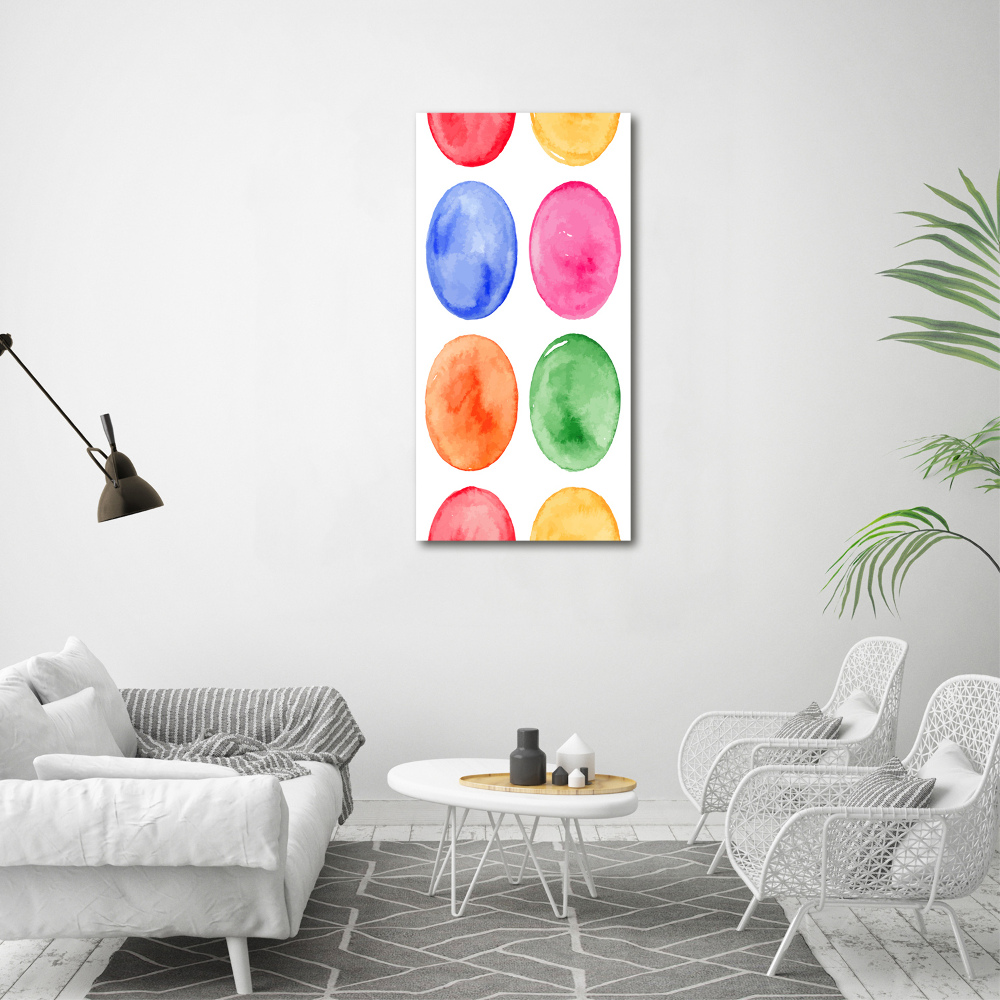 Large canvas wall art Colorful wheels